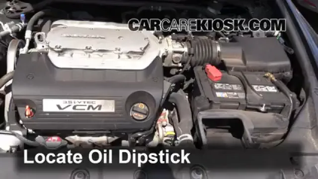 2012 Honda Accord EX-L 3.5L V6 Sedan Huile Vérifier le niveau de l'huile